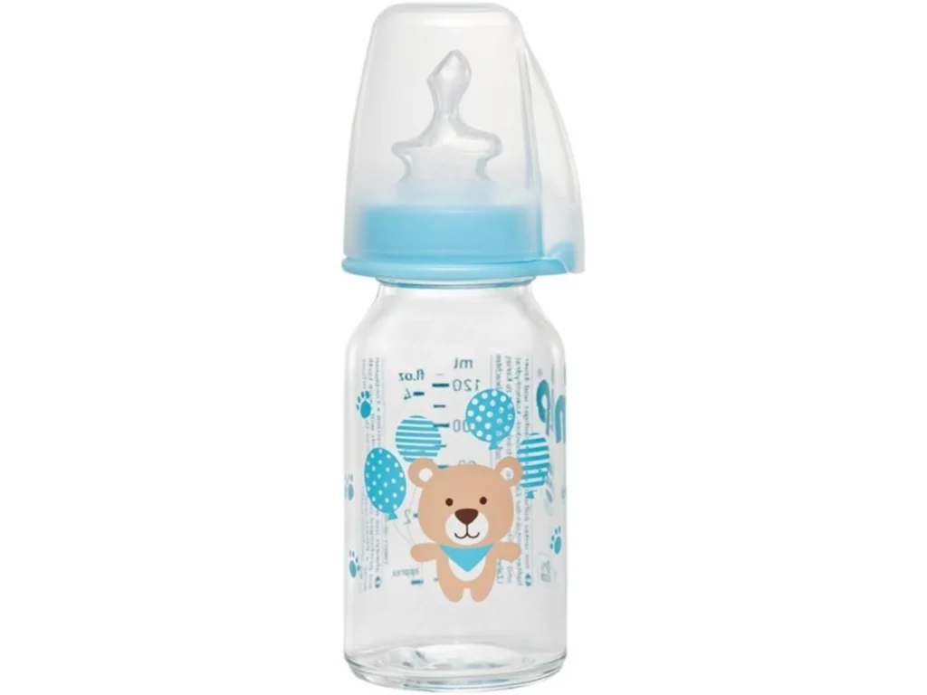 NIP Staklena Flašica za dečake, 125ml, 0M+