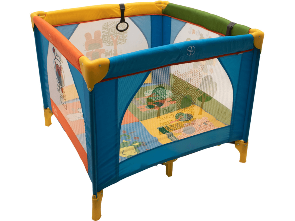 Ogradica za bebe Jungle Play Square - šarena